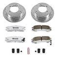 thumbnail image 3 of PowerStop Rear Z26 Street Warrior Carbon-Fiber Ceramic Brake Pad and Drilled and Slotted Rotor Kit Fits: CHRYSLER DODGE EAGLE MITSUBISHI Select Models K1203-26, 3 of 9