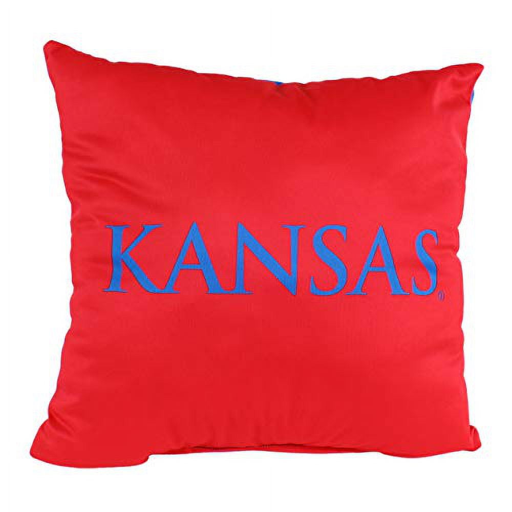 Kansas Jayhawks 16 inch Reversible Decorative Pillow