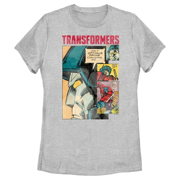 Women's Transformers Distressed Optimus Prime Concerns Me Graphic T-Shirt