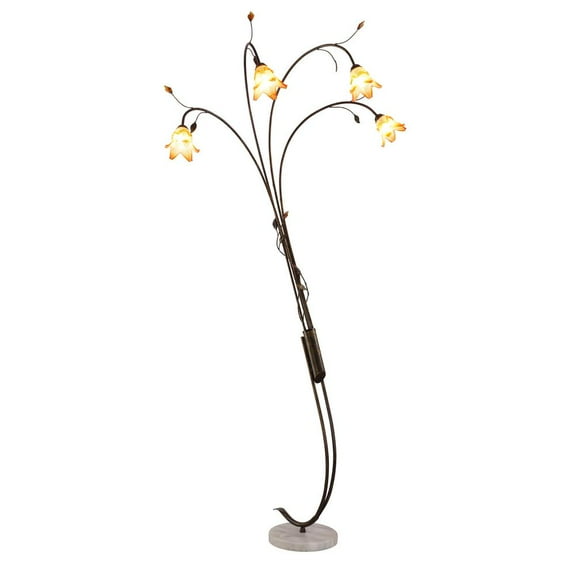 OK Lighting Windance Floral Arch Lamp