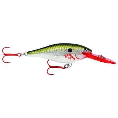 UPC: 0022677140797 | Rapala SR05BOF Shad Rap Crankbait Fishing Lure 2  3/16 oz Bleeding Olive Flash