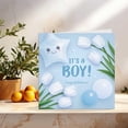 thumbnail image 2 of Tarjeta para baby shower Purple Fox It's a Boy, 145 mm x 145 mm, 2 of 6