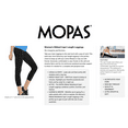 thumbnail image 6 of 247 Frenzy Women's Active Essentials PACK OF 3 MOPAS Soft Stretch Nylon Blend Unlined Capri Length Leggings with Ribbed Elastic Waistband - Black, White, Navy EX004_3PK6 (OS), 6 of 6