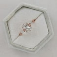 thumbnail image 6 of SOLITAIRE JEWELS 2.50Ct Radiant Moissanite Diamond Engagement Ring 14K Rose Gold With Tapered Side Moissanite, 6 of 7