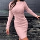 thumbnail image 1 of Women Bodycon Mini Jumper Dress Ladies Long Sleeve Party Sweater Knitted Dresses, 1 of 8