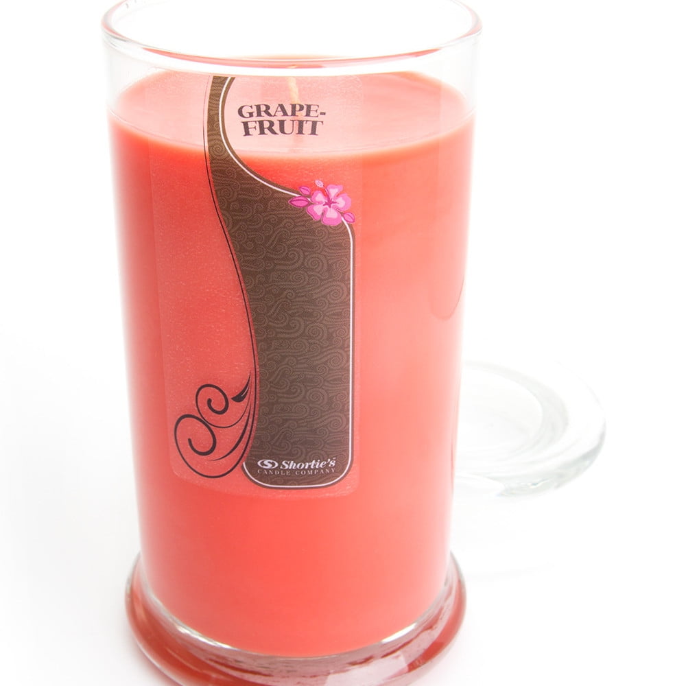 Grapefruit Candle Large Pink 16.5 Oz. Highly Scented Jar Candle