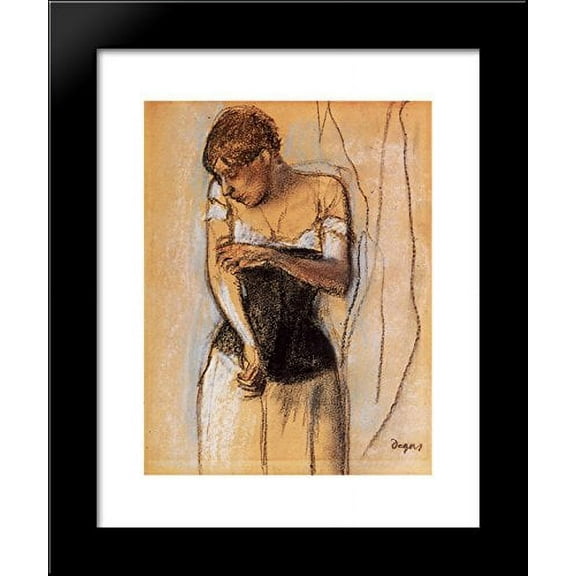 Woman Touching Her Arm 20x24 Framed Art Print by Edgar Degas