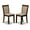 Walnut-Tan, variant on Atlin Designs Linen Fabric Coffee/Jacobean Dining Chair Rectangular High Back 37" Unassembled