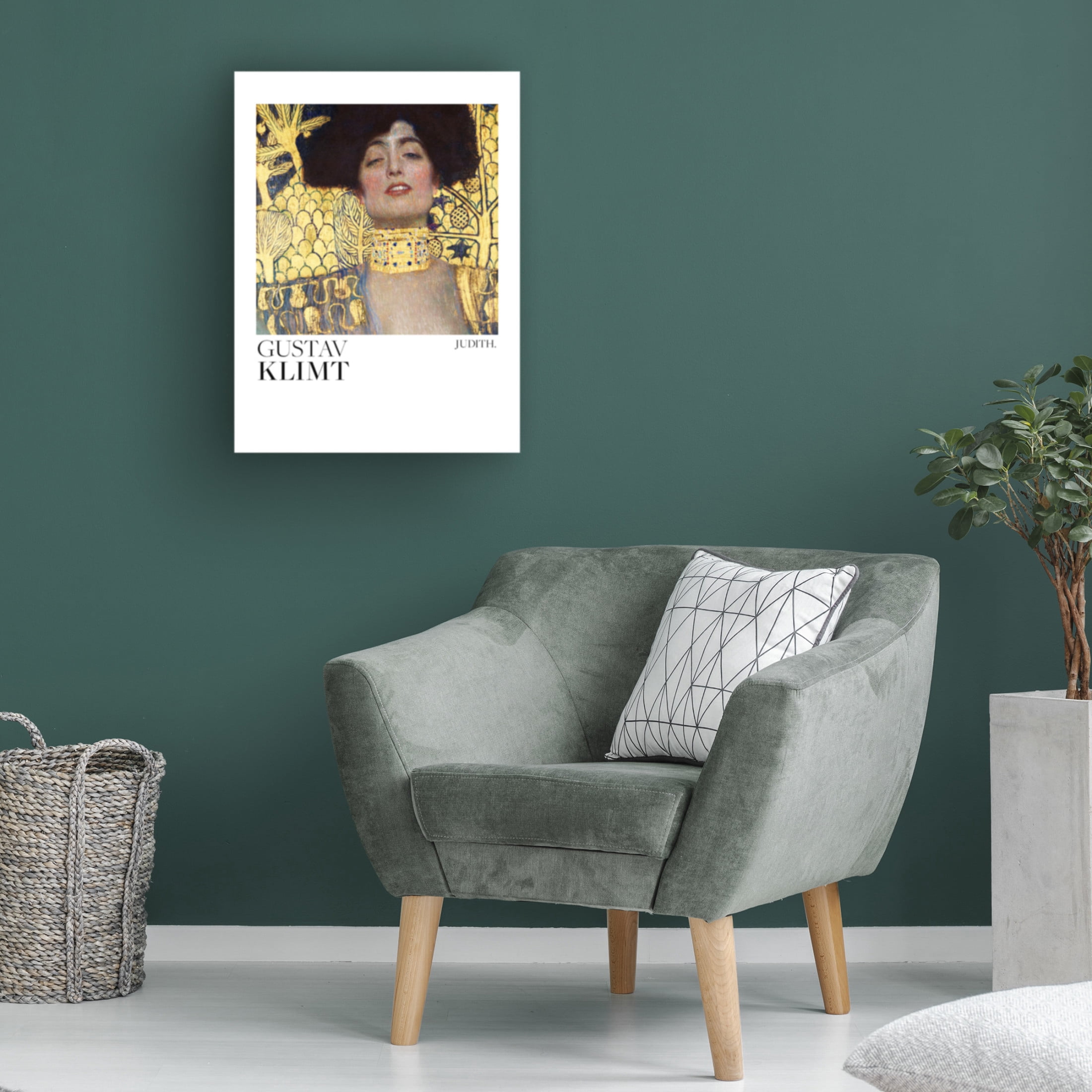 Canvas Wall Art - Pictufy  'Judith And The Head Of Holofernes 1901 Poster 2' Wall Art for Living Room, Bedroom, or Office D?cor by Trademark Fine Art - 14 x 19 Inches