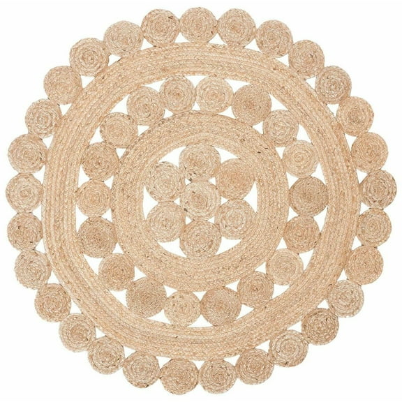 Natural Pure Jute Round Rugs Size 10 x 10 Feet Round