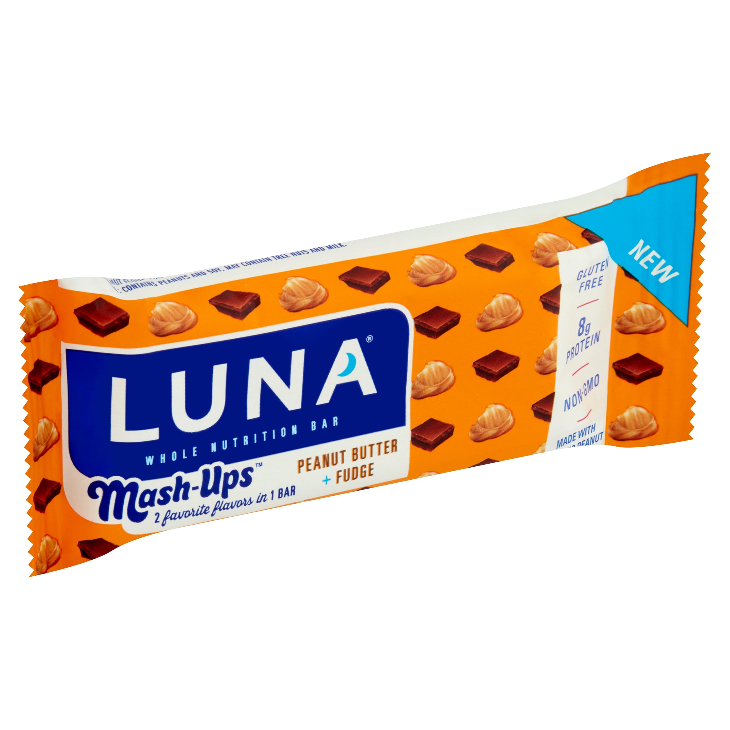 Luna MashUps Peanut Butter + Fudge Whole Nutrition Bar, 1.69 oz