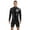 Black, variant on Haitryli Men's Latex Bodysuit Half Short Body Leotard Long Sleeves Unitard Bodysuit Overall Black XXL