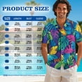 thumbnail image 4 of Psesaysky Colorful Palm Leaves Print Sleeveless Womens Tank Dress or Mens Short Sleeve Shirts Beach Sundress with Pockets Vacation Aloha Shirts Couples Matching Hawaiian Outfit, 4 of 7