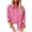Pink, variant on Lovskoo Cotton Linen Summer Tops for Women 2024 Button Down Collared Long Sleeve Solid Color Button Shirts Loose Blouse Casual Work Tunic Tops with Pocket Pink