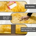 thumbnail image 2 of SARAG Fluffy Rug for Living Room,4x6 Ultra-Soft High Pile Carpet for Bedroom Childrens Room Nursery,Tie-Dye Yellow, 2 of 7