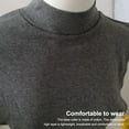 thumbnail image 2 of False Collar Detachable Breathable Sleeveless Cotton Knitting High-necked Design Perfect Matching Locking Collar for Sweaters White, 2 of 7