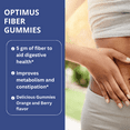 thumbnail image 6 of Optimus Weight Fiber Gummies Supports Digestion Health & Regularity - 5 Grams of Prebiotic Fiber - Vegetarian – Gluten Free – 100% Natural - for Women & Men – Made in USA – 60 Gummies, 6 of 6