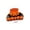 E005- E, variant on Accessories, Halloween Gift Holiday Gift for Her, Orange Pumpkin Claw Clip Hollow Out Design, Jack O Lantern Large Claw for Thick, Sturdy Claw Clip Construction That Offers Secure