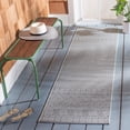 thumbnail image 2 of Safavieh Courtyard Naomi Geometric Indoor/Outdoor Runner Rug, Brown/Gray, 2'3" x 10', 2 of 10