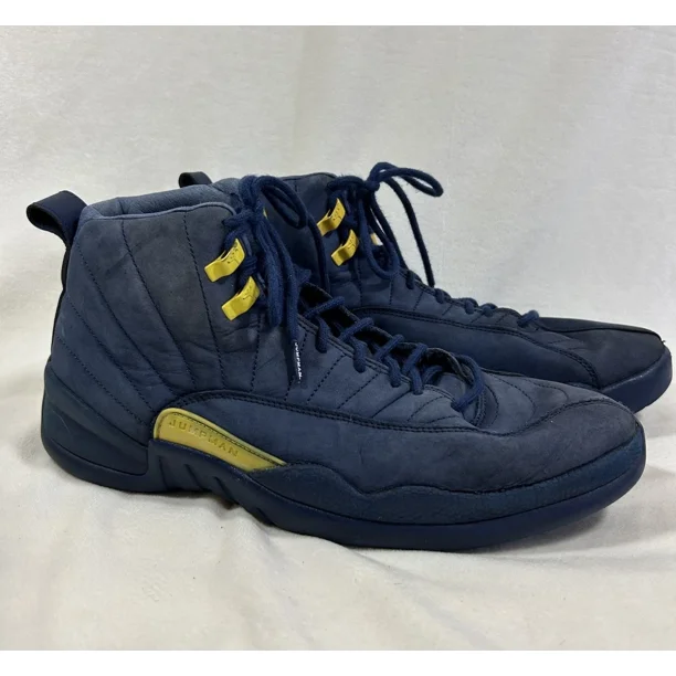 Ni - ke Ni - ke Air Jordan Jumpman Mens 11.5 High Top Sneaker Michigan Blue BQ3180-407