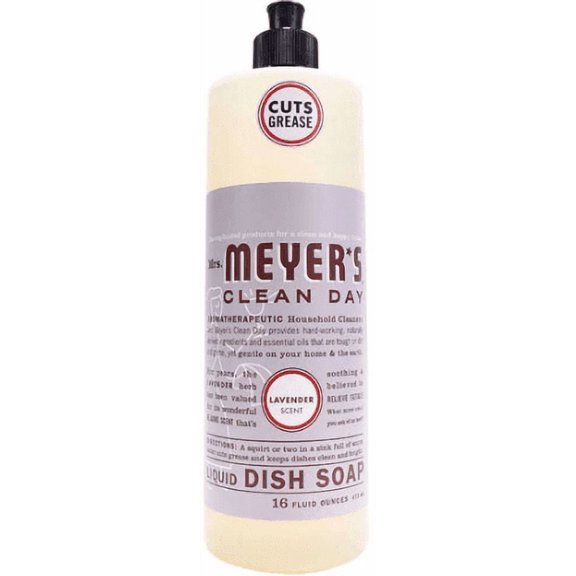 Mrs. Meyer's Clean Day Liquid Dish Soap Lavender 16 fl oz Pack of 4