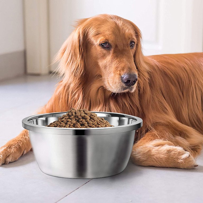 Stainless Steel Dog Bowls for Large Dogs, Large Capacity Metal Dog