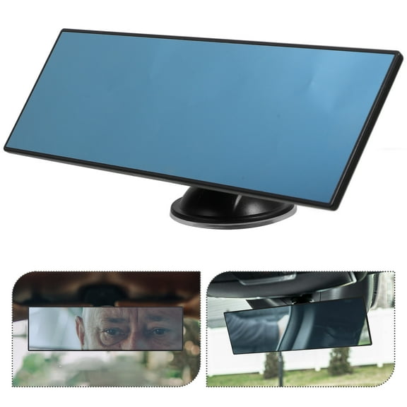 Car Rear View Mirror Portable Car Wide Angle Truck Interior Rearview Mirror Anti Glare Suction Cup Mirror