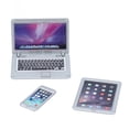 thumbnail image 3 of Juego de 3 miniordenadores portátiles, tabletas y teléfonos móviles para muñecas, escala 1/6 y 1/12, DoolsPJ-500-XH-06, 3 of 14