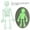 Green, variant on Lumxatz 3D Printed Funny Skeleton Fridge , Mini Fridge with Movable Joints Color Human, Refrigerator Locker Halloween and Christmas Decorations