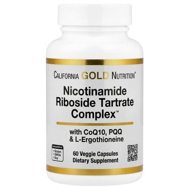 California Gold Nutrition Nicotinamide Riboside Tartrate (NRT) Complex, 60 Veggie Capsules