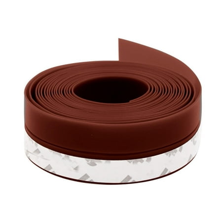 

Dezsed Glass Door Seal Strip Clearance Transparent Windproof Silicone Sealing Strip Bar Door Sealing Strip 100X3.5X0.5 Brown