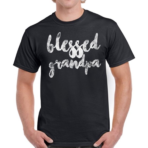 Men T-Shirt Blessed Grandpa - S M L XL 2XL 3XL 4XL 5XL - Father's Day Gift Graphic Tee