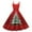 Vermilion, variant on Christmas Dresses for Women Funny Xmas Graphic Winter Dresses Sleeveless Formal Dresses Vermilion XXL