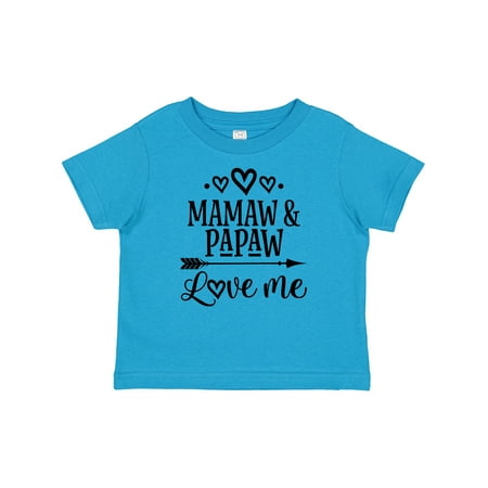 

Inktastic Mamaw and Papaw Love Me Gift Baby Girl T-Shirt