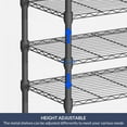 thumbnail image 6 of BELLEZE Dual Garment Rack with Hanging Rods, Adjustable Shelves and Fabric Drawers, Two Types of Assembly Formation Clothes Rack, Multi-Functional Walk In Closet for Bedroom, max load 748 LBS - Black, 6 of 7