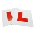 2Pcs Learner L Plates Motorcycle Car Sticker L Plates Learner Driver Plates