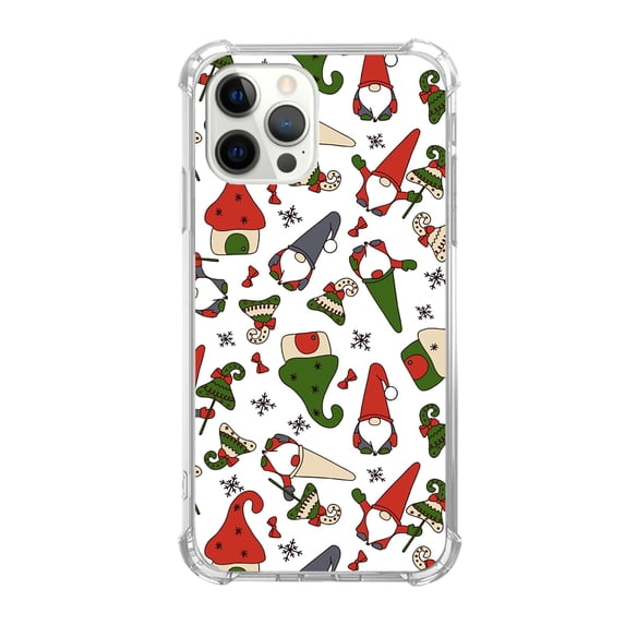 Chirstmas Gnomes Case Compatible with iPhone 12 Pro Max,Unique Art Design TPU Bumper Cover Case