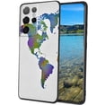 thumbnail image 1 of Compatible with Samsung Galaxy S21 Ultra Phone Case, World-Map-118-jpg-4-3 Case Men Women, Flexible Silicone Shockproof Case for Samsung Galaxy S21 Ultra, 1 of 1