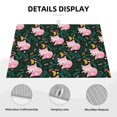 thumbnail image 3 of Fotbe Pink Sleeping Fox Alfombrilla de Secado para Cocina con Estampado, 18x24 Pulgadas, 3 of 7