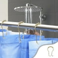 thumbnail image 3 of Shower Curtain Hooks Rings for Bathroom - 6 Pcs Stainless Steel, 3 of 5
