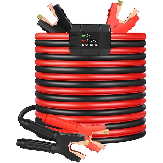 Jumper Cables, Heavy Duty Booster Cables 0 Gauge 25Feet (0AWG x 25Ft ...