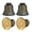 Black Gold, variant on 4 Set Starfish Ceiling Fan Light Covers , AEELLEEA Metal Mini Lamp Shade Light Fixture cover for Pendant Light,Tulip Ceiling Light Cover 2-1/8" Fitter Size, 5-1/8" High x 6" Diameter