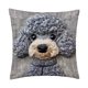 thumbnail image 2 of Funda de almohada decorativa con bordado de 45 x 45 cm | Funda de almohada gris para sofá, dormitorio, sala de estar, decoración del hogar, 2 of 5