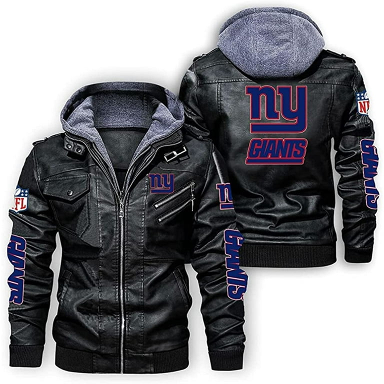 Mens Rugby Football Jackets Casual Stand Collar PU Faux Leather