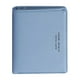 thumbnail image 1 of Cartera de cuero para mujer, cartera pequeña de cuero, bloqueo RFID, tarjetero, monedero para mujer, cartera con cremallera para mujer y niña, azul/gris, 1 of 2