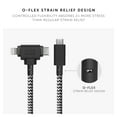 thumbnail image 4 of Native Union Belt Cable Duo - 2-in-1 5ft Durable Universal USB-C and Lightning Charging Cable (Zebra), 4 of 9