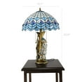 thumbnail image 3 of FixtureDisplays® Tiffany Style Peacock Desktop Lamp 16-Inch Shade15720, 3 of 4