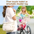 thumbnail image 5 of Threns Kids Bike Basket Front Frame Handlebar Bag for Toddler Scooter Tricycle Bicycle Cute Nylon Bicycle Basket for Boy and Girl, 5 of 11