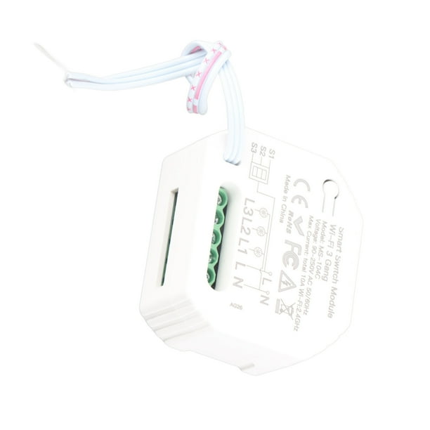 Interruptor de luz inalámbrico ANGGREK módulo de interruptor de luz inteligente 90-250V 3 Gang Mini