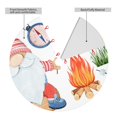 thumbnail image 2 of Yiaed Gnome Camping Print Christmas Tree Skirt , Tree SkirtsTree Mat for Christmas Winter Holiday Indoor Decorations-36", 2 of 7